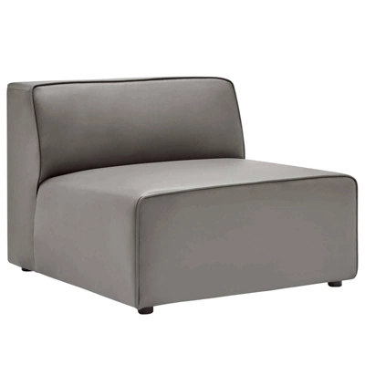 Mingle Vegan Leather Armless Chair - Modway 7 Mingle Vegan Leather Armless Chair - Modway - Image 7