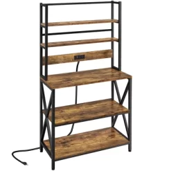 Yaheetech 5-Tier Kitchen Baker’s Racks With Power Outlets, Coffee Bar Station With Hutch -Cozy Living Deals Store GUEST 30cd2227 8729 494c 8099 bde6e227e1e8