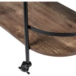 Honey-Can-Do 3 Tier Oval Bar Cart Walnut -Cozy Living Deals Store GUEST 312820c4 0468 4b29 9a1d 55f0097d0e61