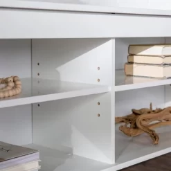 Modern Contemporary Simple Wood Storage Console TV Stand For TVs Up To 65" - Saracina Home -Cozy Living Deals Store GUEST 32144080 8534 4650 bdac 7dbcefc754d1