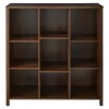ClosetMaid Wooden Adjustable 9 Cube Organizer Bedroom Storage Cubicle Shelf Bookcase For Home Organization, Dark Chestnut