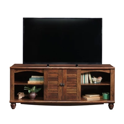 Harbor View With Louvered Doors TV Stand For TVs Up To 60" Curado Cherry Red - Sauder 1 Harbor View With Louvered Doors TV Stand For TVs Up To 60" Curado Cherry Red - Sauder