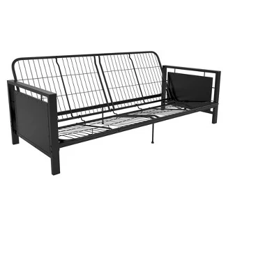 DHP Henley Metal Arm Futon Frame Black Metal - Dorel Home Products 2 DHP Henley Metal Arm Futon Frame Black Metal - Dorel Home Products - Image 2