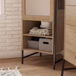 Bushwick Wardrobe Natural - Novogratz -Cozy Living Deals Store GUEST 33bf504e f48e 48ef a45c 15e723b7d5f6