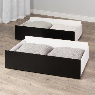 Set Of 2 Select Storage Drawers On Wheels - Prepac 4 Set Of 2 Select Storage Drawers On Wheels - Prepac - Image 4