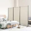 HOMCOM 3-Panel Room Divider Folding Privacy Screen Separator Partition Wall For Indoor Bedroom Office 100" X 72"