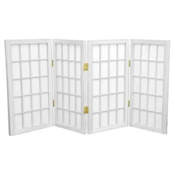 2 Ft. Tall Desktop Window Pane Shoji Screen (4 Panels) - Oriental Furniture -Cozy Living Deals Store GUEST 3418f3f1 0eb8 4399 a28d bcb628a043e5