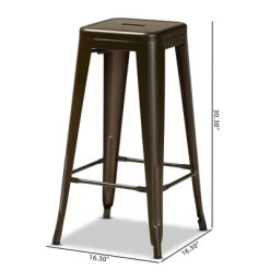 4pc Horton Gunmetal Metal Stackable Barstool Set Gun Metal - Baxton Studio 13 4pc Horton Gunmetal Metal Stackable Barstool Set Gun Metal - Baxton Studio -Cozy Living Deals Store GUEST 341b3793 3ee0 4d74 811b fa783ba7aed4