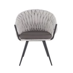 Braided Matisse Contemporary Armchair Black/Gray/Cream - LumiSource 11 Braided Matisse Contemporary Armchair Black/Gray/Cream - LumiSource -Cozy Living Deals Store GUEST 346f5461 7c0b 4b9e b273 57adfada34aa
