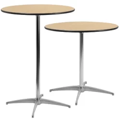 Flash Furniture Lars 30'' Round Wood Cocktail Table With 30'' And 42'' Columns - Set Of 5 -Cozy Living Deals Store GUEST 347596af b62b 46d6 848e bff035563e0a
