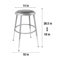2pk 19 -27" Adjustable Heavy Duty Vinyl Padded Steel Stool - Hampden Furnishings -Cozy Living Deals Store GUEST 34a9896f 0d06 4524 9075 9cf050314e48