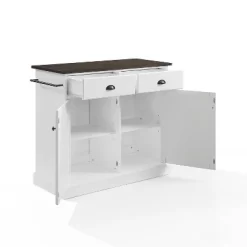 Shoreline Kitchen Island White/Dark Brown - Crosley -Cozy Living Deals Store GUEST 3508586a 9d44 4bb1 bc40 c49a4f206b5a