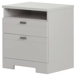 Reevo Nightstand With Drawers And Cord Catcher - South Shore -Cozy Living Deals Store GUEST 3510c332 b477 41ba 9b35 954bc2ee20a7