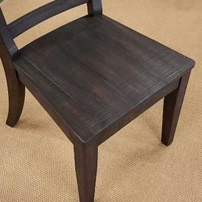 2pk Strasbourg Rustic Ladder Back Side Chairs - HOMES: Inside + Out 4 2pk Strasbourg Rustic Ladder Back Side Chairs - HOMES: Inside + Out - Image 4