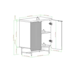 Modern 2 Door Reeded Accent Cabinet - Saracina Home -Cozy Living Deals Store GUEST 3574aac0 7ffb 495c 828c c308272b10ed