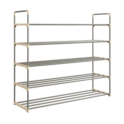 Hastings Home Five-Tier 30-Pair Shoe Storage Rack 5 Hastings Home Five-Tier 30-Pair Shoe Storage Rack - Image 5