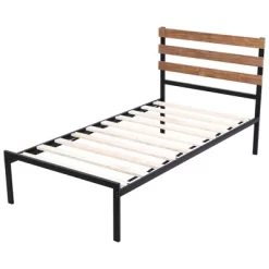 Costway Twin Size Metal Platform Bed Frame Mattress Foundation Wooden Headboard 21 Costway Twin Size Metal Platform Bed Frame Mattress Foundation Wooden Headboard -Cozy Living Deals Store GUEST 3625b2dc 70f9 4c5f b2e1 0b327537f9cc