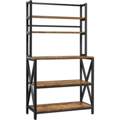 Yaheetech 5-Tier Kitchen Baker's Rack Utility Storage Shelf With 5 Shelves & Adjustable Feet -Cozy Living Deals Store GUEST 36260c66 99bb 44e4 9fee ce71482049f4