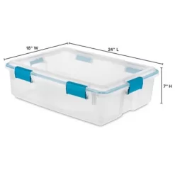 Sterilite Multipurpose Plastic Under-Bed Storage Tote Bins With Secure Gasket Latching Lids For Home Organization -Cozy Living Deals Store GUEST 36cfc6bc 4983 402b b8dd f61d53774d1f