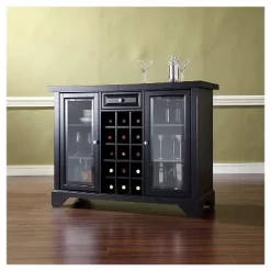 LaFayette Sliding Top Bar Cabinet - Black - Crosley -Cozy Living Deals Store GUEST 36fb84ab 5467 4a2e b4a2 1d10481fe7a7