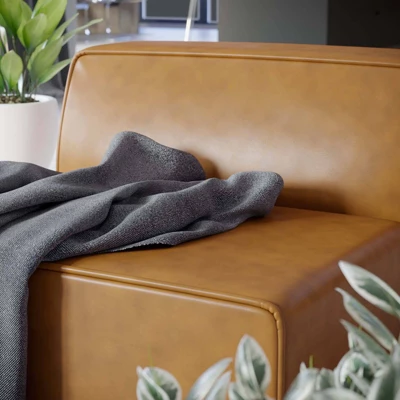 Mingle Vegan Leather Armless Chair - Modway 5 Mingle Vegan Leather Armless Chair - Modway - Image 5