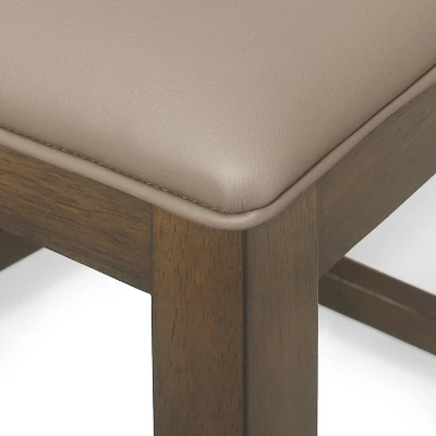 2pc Emory Farmhouse Upholstered Wood Counter Height Barstools - Christopher Knight Home 8 2pc Emory Farmhouse Upholstered Wood Counter Height Barstools - Christopher Knight Home - Image 8