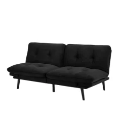 Finley Convertible Futon Sofa Bed Black - Serta -Cozy Living Deals Store GUEST 38121e83 dc94 4283 b7b0 041ee87cf536