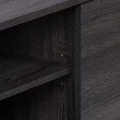 Hollywood Wood Grain TV Stand For TVs Up To 55" With Doors Dark Gray - CorLiving -Cozy Living Deals Store GUEST 38709588 453c 40ec 9608 fe5537376171