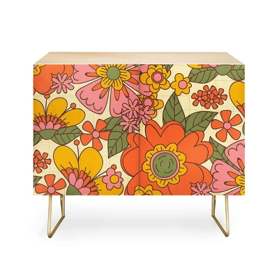 ThirtyOne Illustrations Spring In Retro Credenza - Deny Designs 5 ThirtyOne Illustrations Spring In Retro Credenza - Deny Designs - Image 5