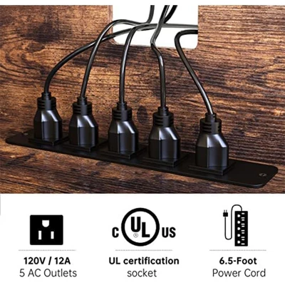 Fabato Wood TV Stand And Entertainment Center With Socket Plug-In Station, Height Adjustable Shelf, And Wire Threading Holes 1 Fabato Wood TV Stand And Entertainment Center With Socket Plug-In Station, Height Adjustable Shelf, And Wire Threading Holes