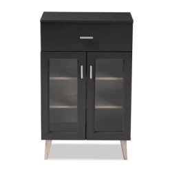 Jonas Oak Finished Kitchen Cabinet Gray/Brown - Baxton Studio -Cozy Living Deals Store GUEST 3a1a4050 b119 4085 a7b7 85a3c6e8e454
