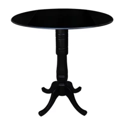 Davidson Round Dual Drop Leaf Pedestal Table Black - International Concepts 23 Davidson Round Dual Drop Leaf Pedestal Table Black - International Concepts -Cozy Living Deals Store GUEST 3a1f3ec3 517a 451f 92d5 149feaa521af