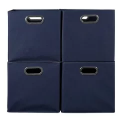 Niche Cubo 4pk Foldable Fabric Storage Bin With Label Holder Blue -Cozy Living Deals Store GUEST 3a8516f6 30d2 452a aec2 5968a581aebc