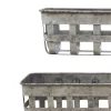 Iron Open Weave Baskets 5" X 24" Gray - Storied Home