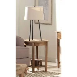 Round End Table Reclaimed Wood Natural - Alaterre Furniture -Cozy Living Deals Store GUEST 3b3257db 9cb3 4f2e 98ae fb253f6ed506