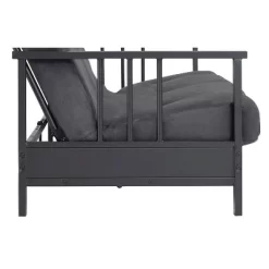 Full Harlow Metal Arm Futon Black/Gray - Room & Joy -Cozy Living Deals Store GUEST 3b49ad45 6cb5 4d9d 9507 8057f004ce50