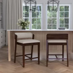 Dresden Non Swivel Counter Height Barstool Walnut - Hillsdale Furniture -Cozy Living Deals Store GUEST 3b50bb5a 13f1 4f75 b993 16835db5fbdf