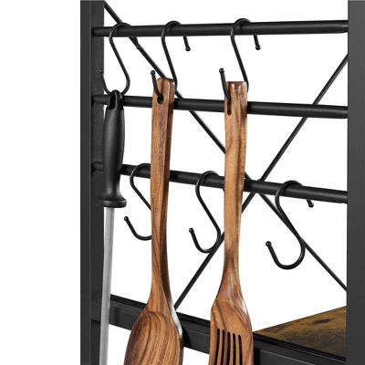 Yaheetech 50.5"H Kitchen Baker's Rack With Side Hooks 4 Yaheetech 50.5"H Kitchen Baker's Rack With Side Hooks - Image 4