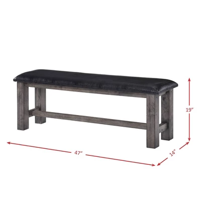 6pc Grayson Extendable Dining Table Set Gray Oak - Picket House Furnishings 14 6pc Grayson Extendable Dining Table Set Gray Oak - Picket House Furnishings - Image 14