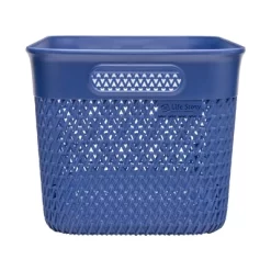 Life Story 16 Quart Lightweight Heavy Duty Woven Trendy Storage Organizer Holder Bin Basket W/ Built In Handles For Household Storage, Blue (12 Pack) -Cozy Living Deals Store GUEST 3ba03fbc 5523 4867 a882 3d58a600ab1e