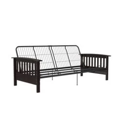 Full Brixen Wood Arm Metal Futon Frame With 6" Mattress - Room & Joy -Cozy Living Deals Store GUEST 3bcea109 98b7 4b5e 8645 e814c66142b6