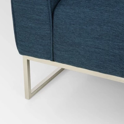 Canisbay Modern Sofa Navy Blue - Christopher Knight Home 5 Canisbay Modern Sofa Navy Blue - Christopher Knight Home - Image 5