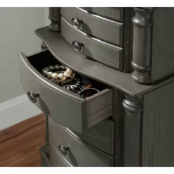 Sedalia Jewelry Armoire Gray - Powell Company -Cozy Living Deals Store GUEST 3d09f9d8 1938 497e 9933 e7a782f0d997