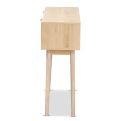 Baird Wood And Rattan 2 Drawer Console Table Brown - Baxton Studio -Cozy Living Deals Store GUEST 3d0bed39 611c 4db7 88fb 2cff2e1455ca