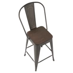 Set Of 2 24" Oregon Industrial High Back Counter Height Barstools - LumiSource 14 Set Of 2 24" Oregon Industrial High Back Counter Height Barstools - LumiSource -Cozy Living Deals Store GUEST 3d777e96 c43d 4ddc 9d7c dea7d186438d