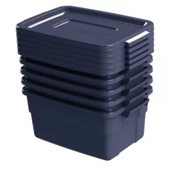 Rubbermaid Roughneck 3 Gallon Rugged Storage Tote With Lid And Handles For Home, Basement, Garage, (6 Pack) -Cozy Living Deals Store GUEST 3d8ce60c 9aa3 46ae 94ae 92f92d3cdc48
