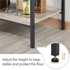 Yaheetech 4-tier 64" H Kitchen Baker's Rack With Power Outlet, Gray -Cozy Living Deals Store GUEST 3dbb6d1c 6ea9 4380 a53c 92dd8c0f629b