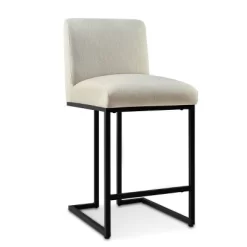 Set Of 2 Mason 25" Contemporary Armless Upholstered Fabric With Black Metal Sled Legs Counter Height Barstools-The Pop Maison 15 Set Of 2 Mason 25" Contemporary Armless Upholstered Fabric With Black Metal Sled Legs Counter Height Barstools-The Pop Maison -Cozy Living Deals Store GUEST 3eb04cc8 92b9 42e1 a13a 1478fd9af67b