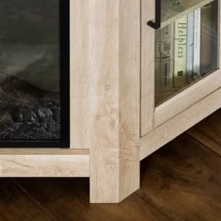 Glass Door Electric Fireplace Corner TV Stand For TVs Up To 50" - Saracina Home -Cozy Living Deals Store GUEST 3f416d2b 5d85 4796 804e fa0ed62fa98b