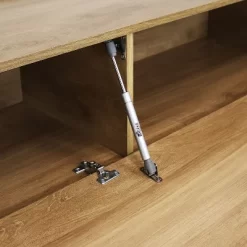 Sunnydaze Decor Sunnydaze Indoor Industrial-Style Sideboard Buffet Table - MDP With Powder-Coated Steel Frame - Brown -Cozy Living Deals Store GUEST 4138a3f1 370b 4d0a ad1f d9920a6a75b2